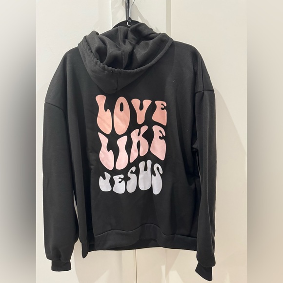 Boutique Love Like Jesus X-Large Hoodie. ⚡️💜 - Picture 2 of 3